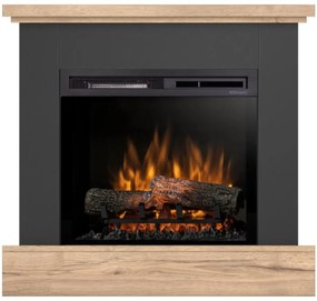 Elektrický krb Jukon 23 čierny/dub