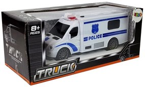 LEAN TOYS Policajné vozidlo so zvukom a svetlami RC - biele