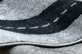 Dywany Łuszczów, Detský kusový koberec Fun Track grey, 80x150, šedá, detská izba