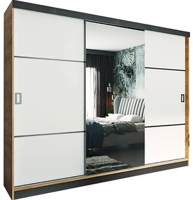 Skriňa Retro 200 3L craft / dvierka biely