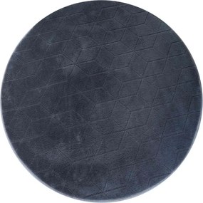 Koberec RABBIT 3D sivý kruh