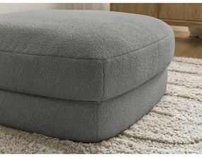 Tmavosivá podnožka z textílie buklé Leonore – Bobochic Paris