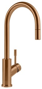 VILLEROY &amp; BOCH Umbrella Flex páková drezová batéria s výsuvným výtokom, výška výtoku 220 mm, bronz kartáčovaný, 92540004