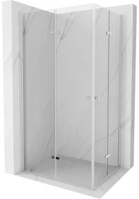 Mexen Lima Duo, sprchovací kút 100 (dvere) x 70 (dvere) cm, 6mm číre sklo, chrómový profil, 856-100-070-02-00