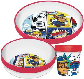Sada plastového riadu Tlapková patrola - Paw Patrol s kelímkom a protišmykom - 3 diely