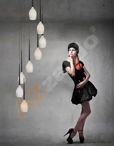 Retro luster Izza 8 biele