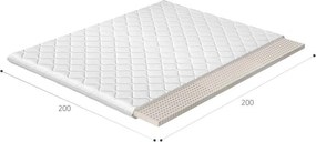 Obojstranný penový matrac (topper) Linez 200 200x200 cm