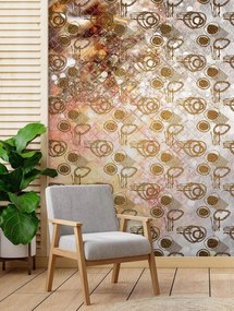 Gario Fototapeta Zlaté tvary Materiál: Vliesová, Rozmery: 150 x 210 cm
