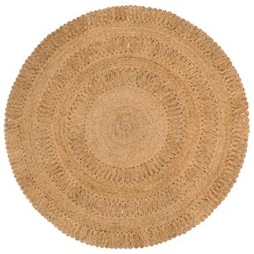 Ručne pletený okrúhly koberček z juty, 150 cm 344951