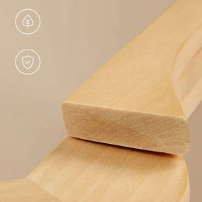 Sada drevených vešiakov SOHO, 20ks, prírodná hnedá SongmicsHome