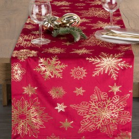 EUROFIRANY VIANOČNÝ BEHÚŇ NA STÔL JOY4 40X140 CM VZOROVANÝ