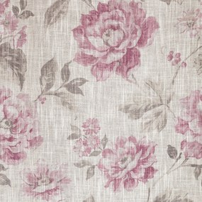 ZÁVES NA KRÚŽKOCH DAVENA 140X250 CM KVETY