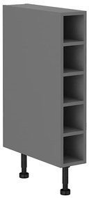 Kuchynská skrinka SCANDI/AVA/NESSA antracitová 15d otw bb