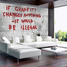 Fototapeta - Graffiti nápis (254x184 cm)