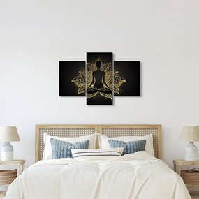 Obraz siluety v lotusovom kvete (90x60 cm)