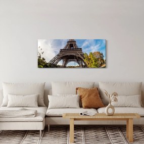 Obraz - Eiffelova farebná veža (120x50 cm)