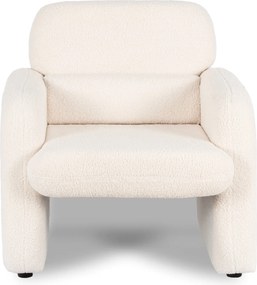 Relaxačné kreslo VARENO – krémové bouclé