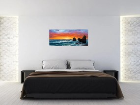 Obraz - Západ slnka (120x50 cm)