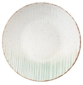 Jedálenská sada 24 ks biela/zelená/porcelán