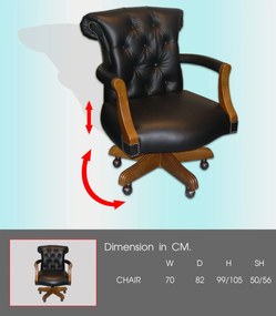 furniture-nabytek.cz - Kancelárske kreslo Chesterfield