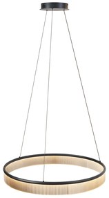 Moderné závesné svietidlo čierne 78 cm vrátane LED s 3-stupňovým stmievaním - Anello Chandelier
