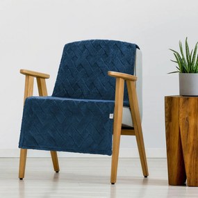 DEKA Z MIKROFLANELU CARO 70X160 CM TMAVOMODRÁ