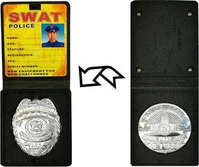 LEAN Toys Policajná puška Set Zvuk streľby Stretch