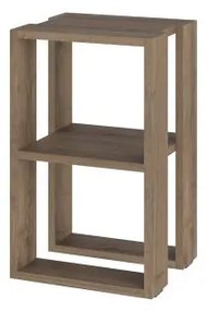 Nočný stolík Houseland Lonie tmavý dub