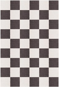 Ručne tkaný jutový koberec's nízkym vlasom Chess Flatweave