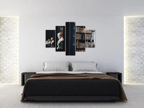 Obraz - V knižnici (150x105 cm)