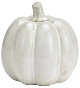 Porcelánová dekorácia tekvica PUMPKIN WHITE 9x9 cm biela
