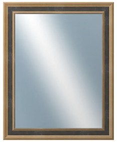 DANTIK - Zrkadlo v rámu, rozmer s rámom 40x50 cm z lišty TOOTH malá zlatá (3163)