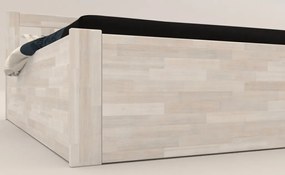Posteľ s úložným priestorom Tema Box 180x200 cm, bielený buk