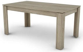 Jedálenský stôl Inter 160x80 cm, dub sonoma, rozkladací