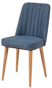 Jedálenská stolička Vina Dark Blue and Atlantic Pine