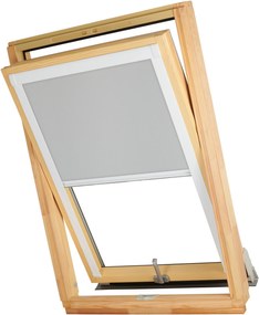 Dekodum Termoizolačná roleta na strešné okno typu VELUX MK06/M06/306 Farba látky: Grey Silver, Farba profilu: Biela