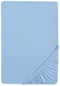 Biberna Napínacia džersejová plachta (ľadová modrá, 180 – 200 x 200 cm)  (100227068)