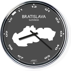 Kancelárske nástenné hodiny: Bratislava,  Výber farieb Svetlé