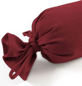Biante Vankúš valec bonbon Velur VLR-003 Vínovo červený 15x40 cm