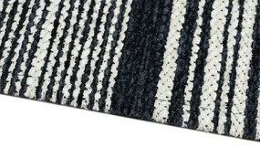 Oriental Weavers, PRE ZVIERATÁ: Prateľný Laos 125/999X, 75x160, čiernobiela, chodba / predsieň