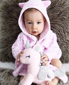 Mojkáčik - Plyšový jednorožec ružová M