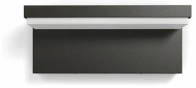 Philips Bustan UltraEfficient vonkajšie nástenné LED svietidlo 3,8 W 2700K, antracit