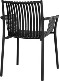 Záhradná stolička Tantinaina (čierna). Akcia -10%. Vlastná spoľahlivá doprava až k Vám domov. 1147718