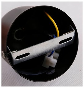 Čierne závesné svietidlo so skleneným tienidlom ø 10 cm Felis - Candellux Lighting