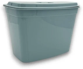 Závesný odpadkový kôš na kuchynské dvierka, 4l - sivý/biely/zelený Farba: šedomodrá