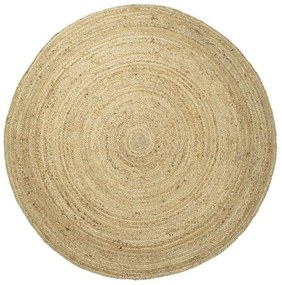 Prírodný okrúhly jutový koberec Fabre - Ø120*1cm