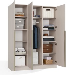 Šatníková skriňa Servirle 1 (kašmír). Akcia -20%. Vlastná spoľahlivá doprava až k Vám domov. 1132687