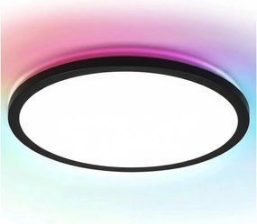 Brilagi - LED RGBW stmievateľné stropné svietidlo VIBE LED/36W/230V 3000-6500K čierne +DO