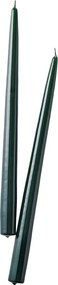 TWIN FLAME Sada sviečok 2 ks 31 cm - tm. zelená