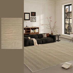 TZ Béžový obdĺžnikový geometrický koberec Strado Polo Path Camel vzor pruhy Rozmer: 120x170 cm